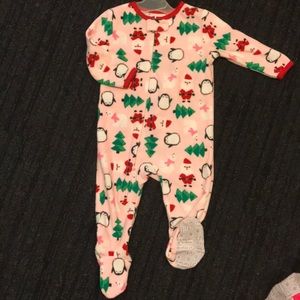 Baby Girls’ Fleece Christmas Pajamas 🎄